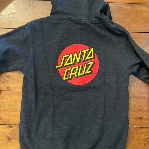 Santa Cruz Skateboards Red Dot Logo Hoodie Sweatshirt - Picture 2 of 8